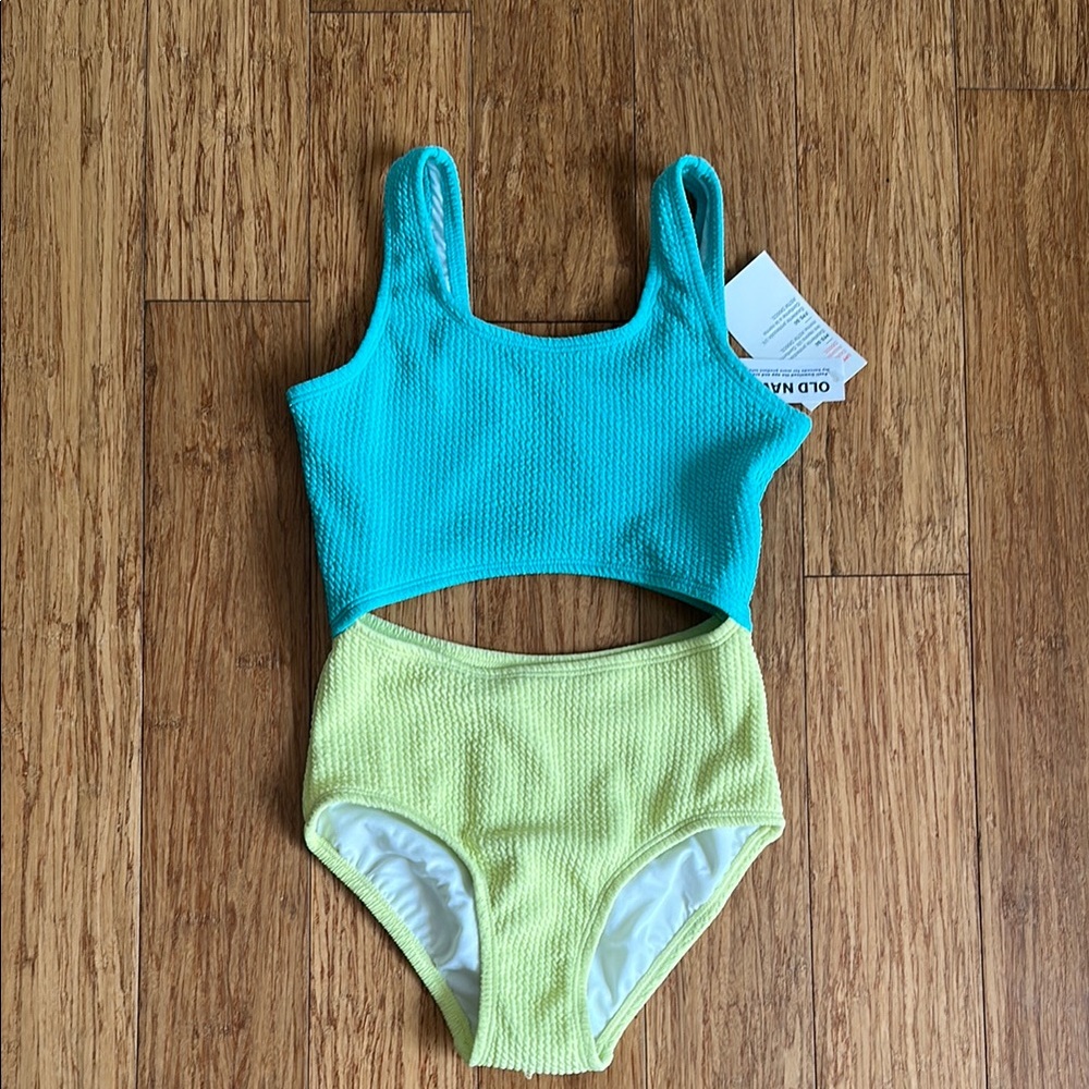 Old Navy Turquoise and Light Green One-Piece